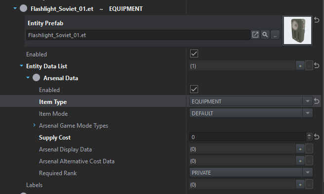 Arsenal data example