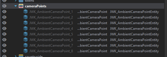 Upgraded camera points