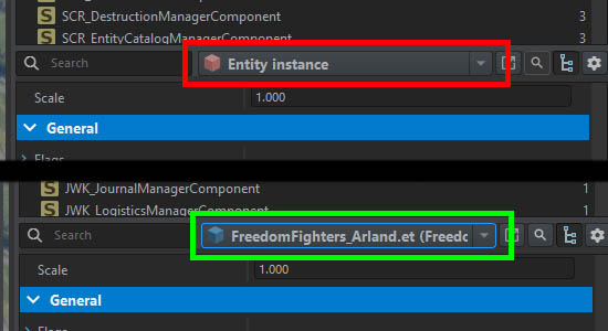 Editing prefab attributes